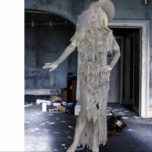 𝅺GHOSTLY gal zombie scary Halloween costume one size fits most adults